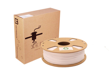 3DE Premium - Flexible PLA - 54D - All White - 1.75mm - 1kg