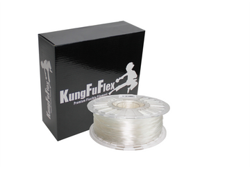 KungFuFlex - Antibacterial TPU - 98A - Silver Grey - 1.75mm - 1kg - LIMITID EDITION