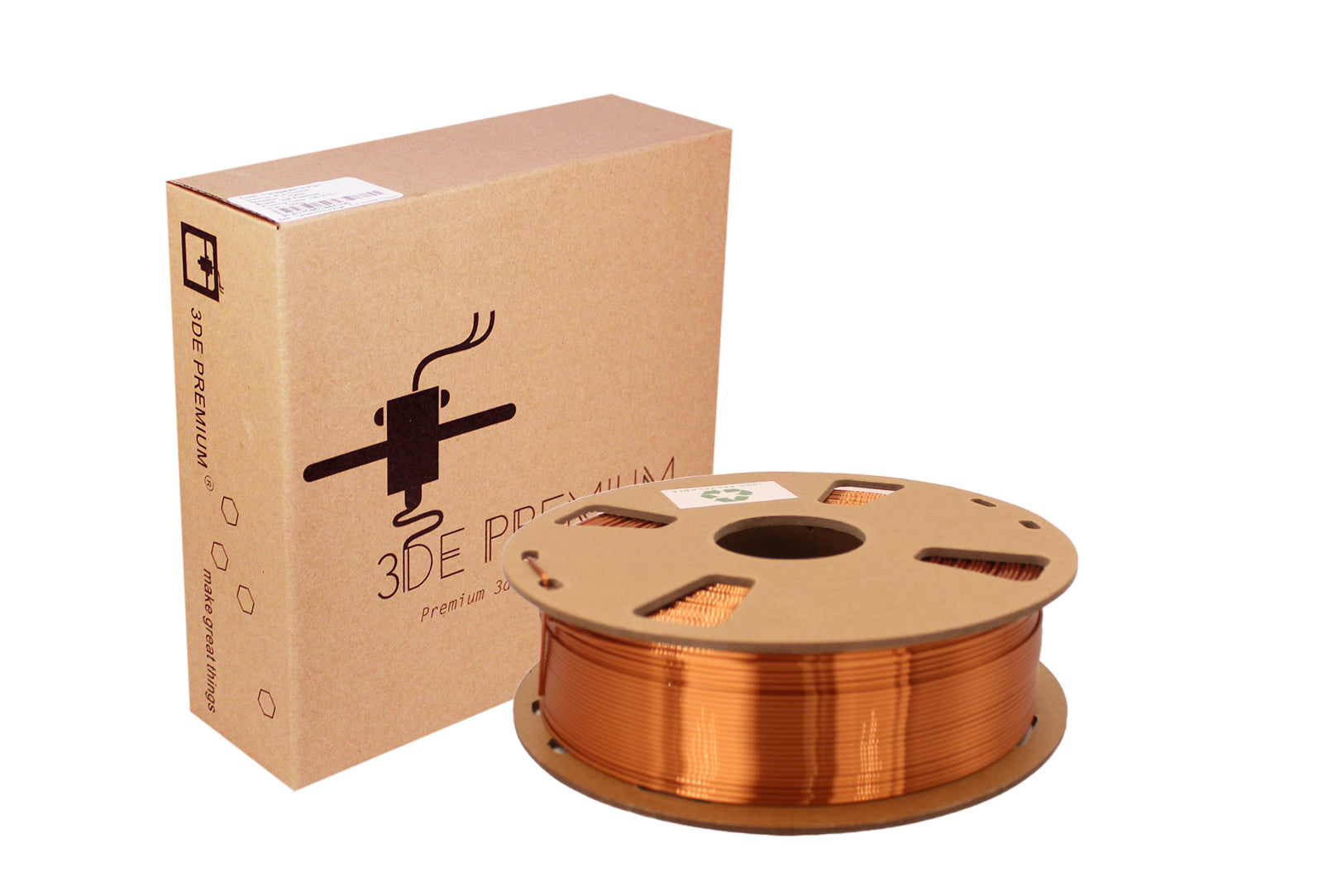 3DE Premium - PLA Silky - Copper - 1.75mm - 1kg