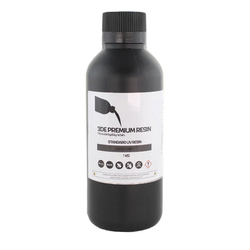 3DE Premium Resin - Standard - Mörkgrå - 1 kg