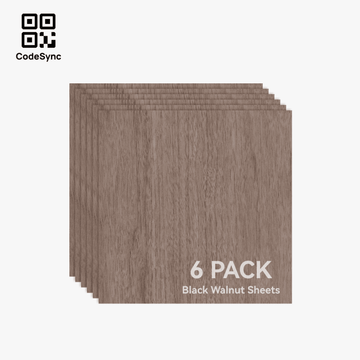 Bambu Lab - 300x300x3mm svart valnötsplywood (6 st)