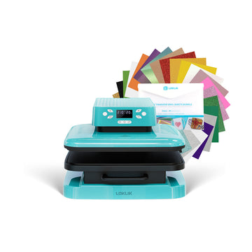 LOKLiK - Automatisk värmepress + Värmeöverföringsvinylmaterialpaket - A4