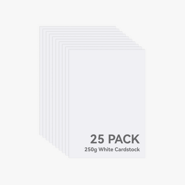 Bambu Lab - Vitt kartongpapper - Laserpaket (25 st)