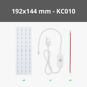 Bambu Lab - Litofan LED-bakgrundsbelysningskortskit (4 st)