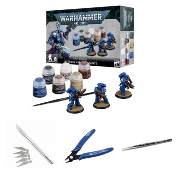 Warhammer 40k: Space Marine - Infernus Marines + Färger & Verktyg - Paket
