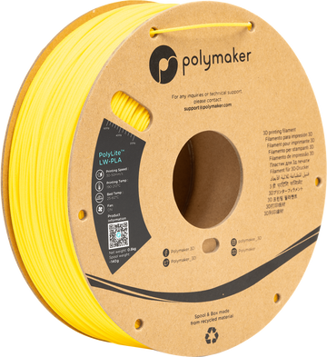 Polymaker - Polylite LW-PLA - Bright Yellow - 1.75mm - 800g