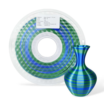 3DE Premium - PLA - Candy Rainbow - Blå, Grön V1 - 1,75 mm - 1 kg