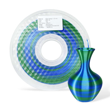 3DE Premium - PLA - Candy Rainbow - Blå, Grön V2 - 1,75 mm - 1 kg