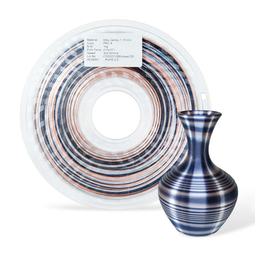 3DE Premium - PLA - Candy Rainbow - Svart, Silver, Röd Koppar V1- 1,75 mm - 1 kg