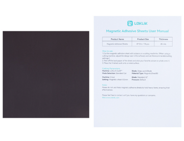 LOKLiK - Magnetic Sheet til Sublimation m.m. - 0.5MM - 10 Pack
