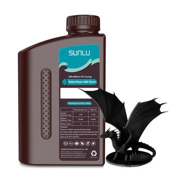 SUNLU - Resin - Water Washable ABS Like - Black - 1L