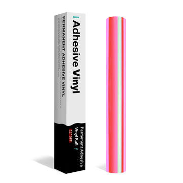 HTVRONT - Holografisk självhäftande vinylrulle - Rosa
