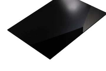 Laserark - Akryl Opak Glans - Svart - 400x300mm - 3mm