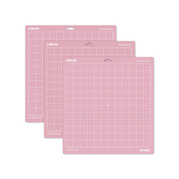 LOKLIK - Cutting Mat - Fabric Grip - Pink - 3-pack - 35.5 x 33cm