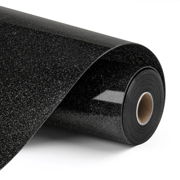 LOKLIK - Heat Transfer Vinyl - 30.5cm x 90cm - Glitter Black