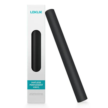 LOKLIK - Matless Permanent Adhesive Vinyl - Matte Black - 33x305cm