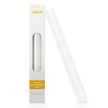 LOKLIK - Matless Heat Transfer Vinyl - Glossy White - 33x150cm