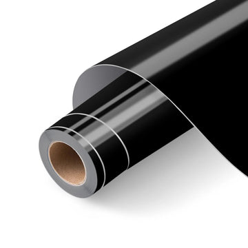 LOKLIK - Permanent Adhesive Vinyl - Glossy - Black - 30.5cm x 1.80m
