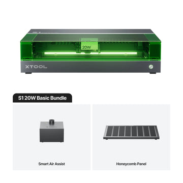 xTool - S1 - Laser - 20W - Dark Basic Bundle
