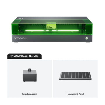 xTool - S1 - Laser - 40W - Dark Basic Bundle