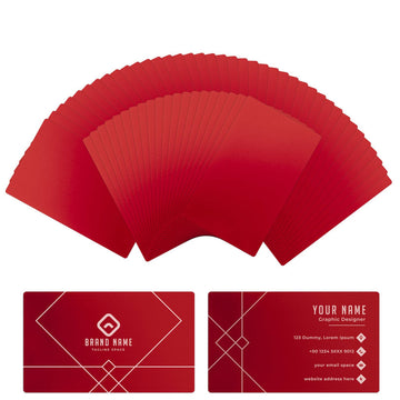 xTool - Red Metal Visitkort 60pcs Laser Package