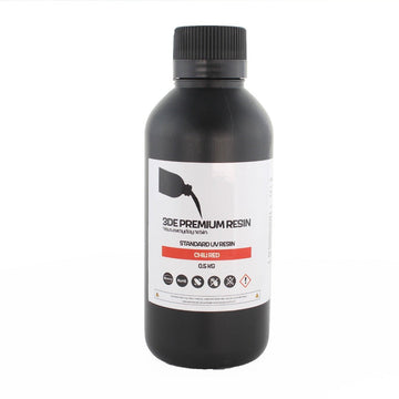 3DE Premium Resin - Standard - Chili Red - 0.5 kg