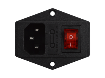 230V Power Socket with On-Off Switch and Fuse