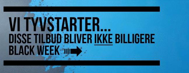 Disse tilbud bliver ikke billigere Black Week