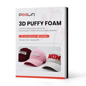 PooLin - 3D Puff Broderiskum - 3mm