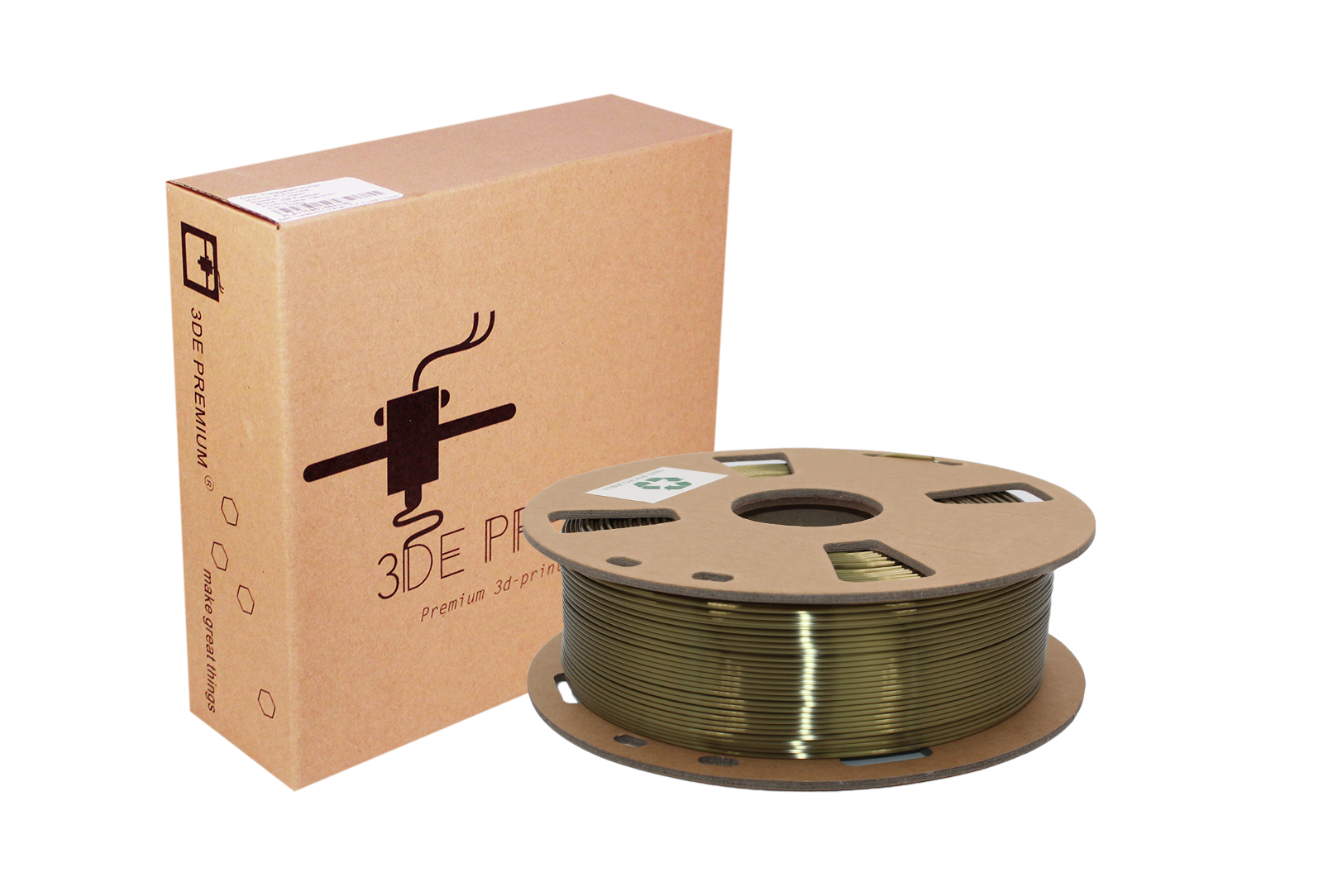 3DE Premium - PLA Silky - Bronze - 1.75mm - 1kg