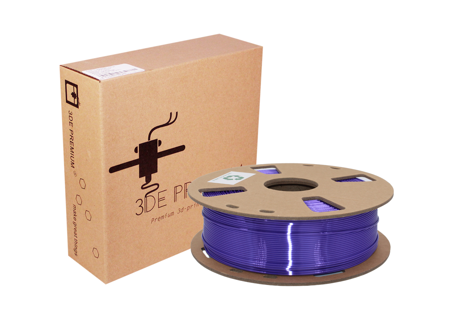 3DE Premium - PLA Silky - Purple - 1.75mm - 1kg