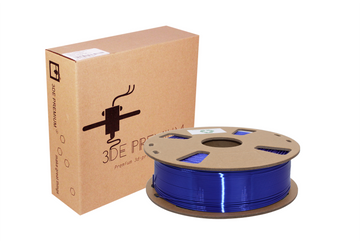 3DE Premium - PLA Transparent - Blue - 1.75mm - 1kg