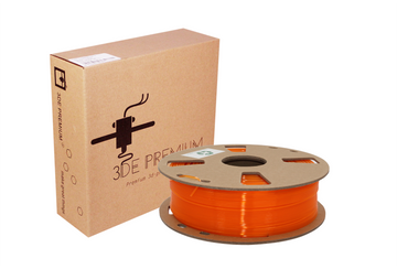 3DE Premium - PLA Transparent - Orange - 1.75mm - 1kg