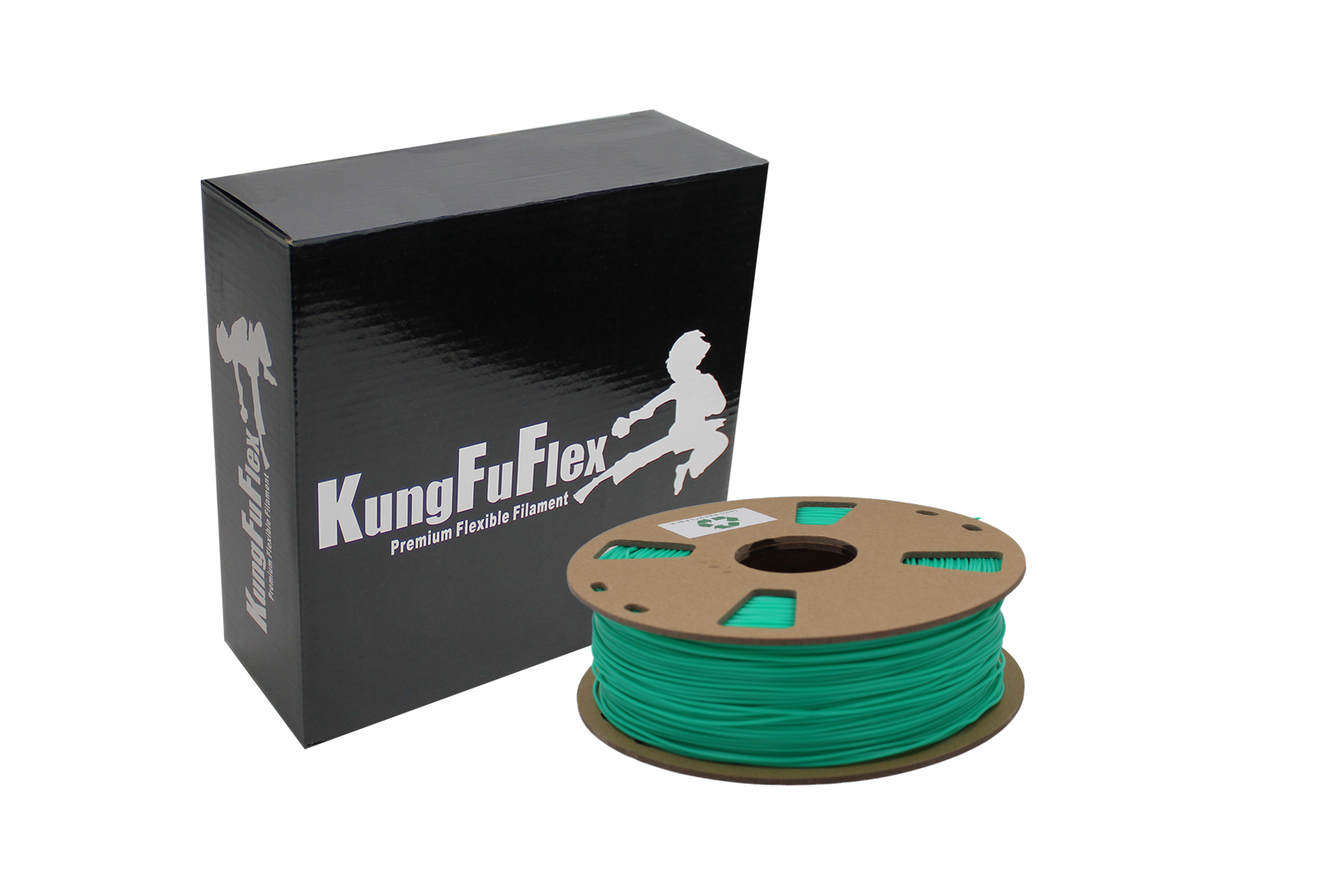 KungFuFlex - Medium Flex - 98A - Neon Cyan - 1.75mm - 1kg