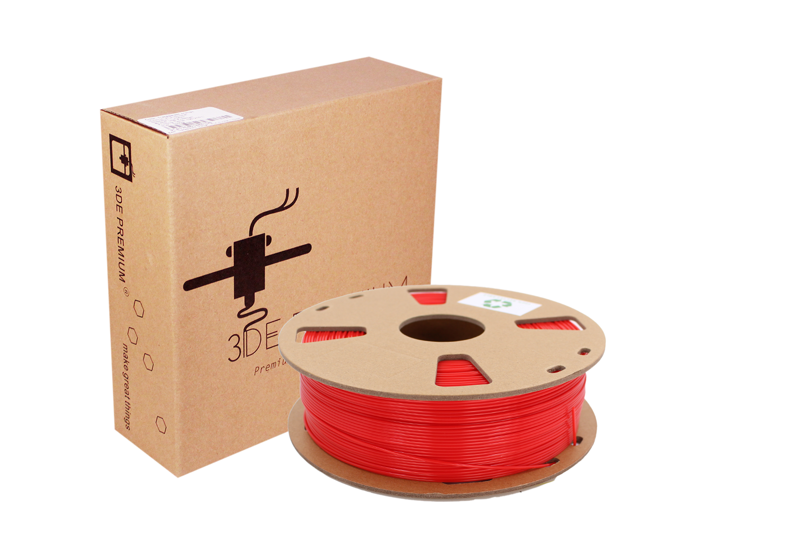 3DE Premium - PLA - Mailbox Red - 1.75mm - 1kg (FORLÆNGET LEVERING)