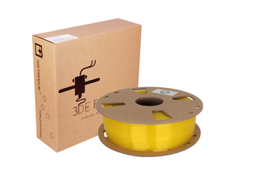 3DE Premium - PLA Transparent - Yellow - 1.75mm - 1kg