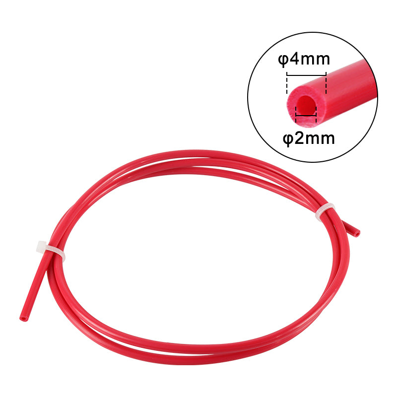 Spider - PTFE Tube - Red - 2x4mm - 1m
