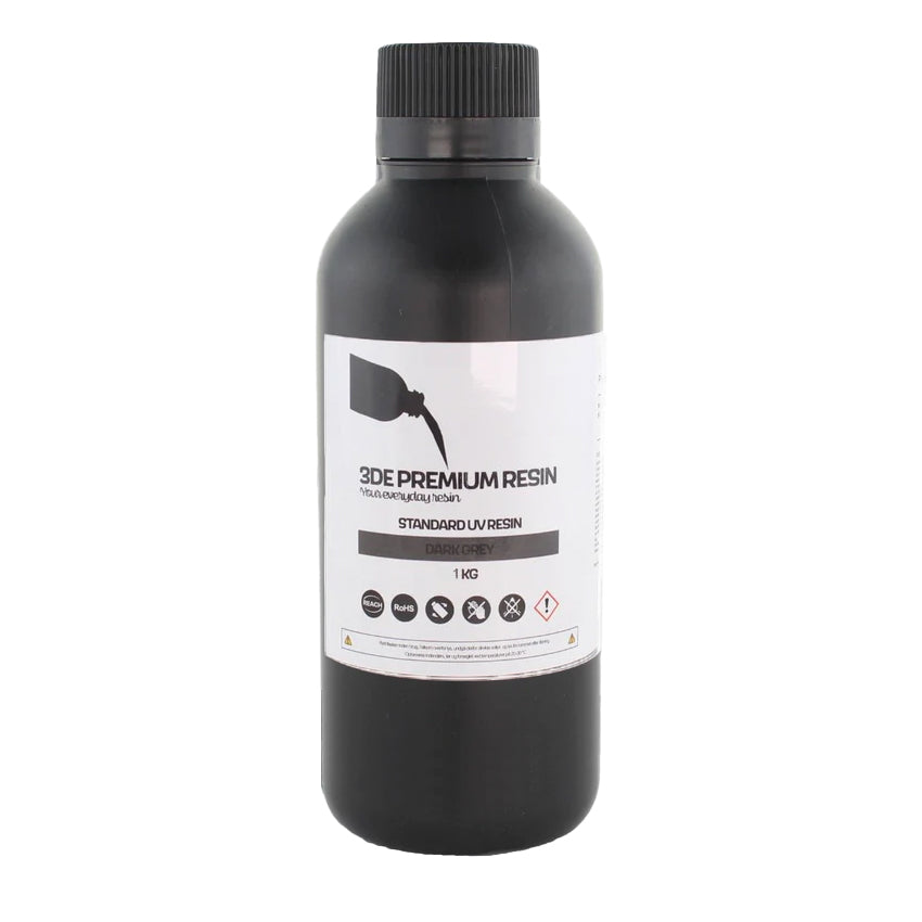 3DE Premium Resin - Standard - Mörkgrå - 1 kg