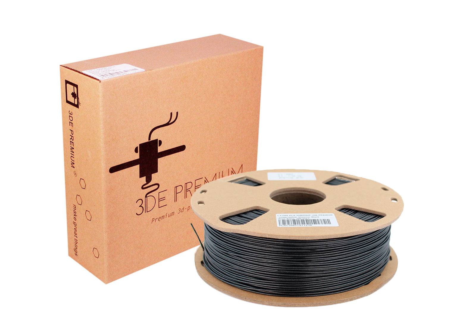 3DE Basic - PLA - Black - 1.75mm - 1kg