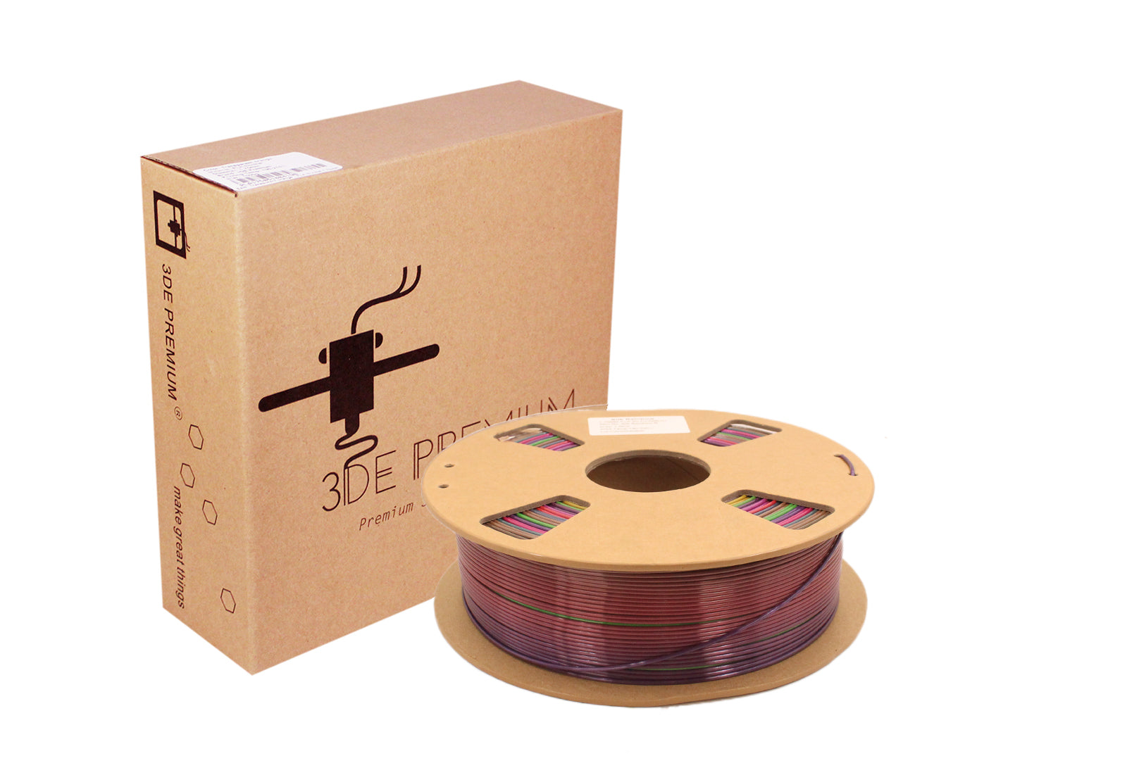 3DE Premium - PLA - Silky Rainbow Flower - 1.75mm - 1kg