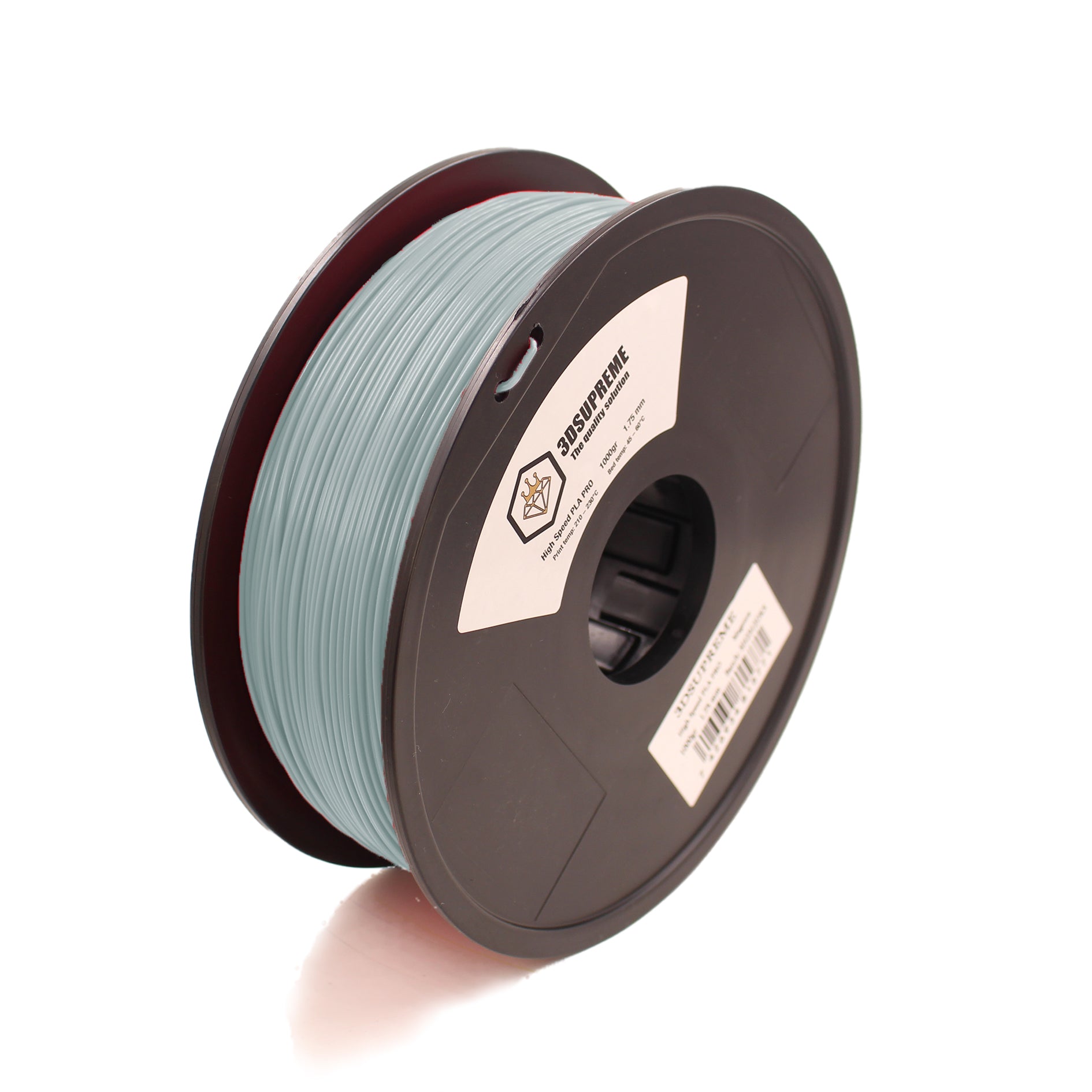 3DSUPREME - Höghastighets PETG PRO - Frostig silver - 1,75 mm - 1 kg