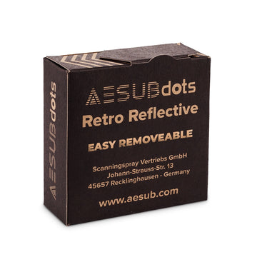 AESUB - Retroreflekterande prickar - Lätt att ta bort - 6 mm