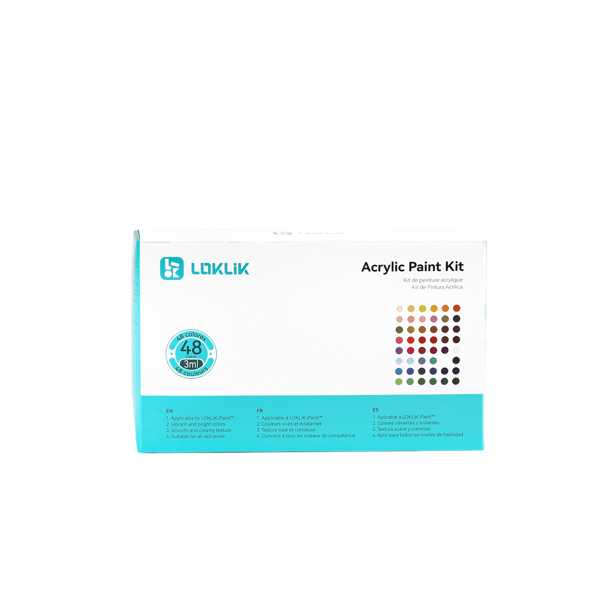 LOKLiK - Acrylic Paint Kit - 48 Colors