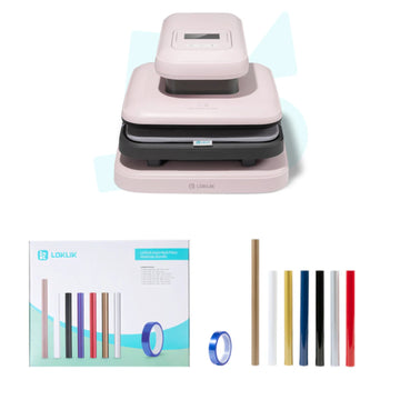 LOKLiK - "Start 2 Craft" Bundle  ImPress™ Auto 2-Smart - Pastel Pink + Starter Pack