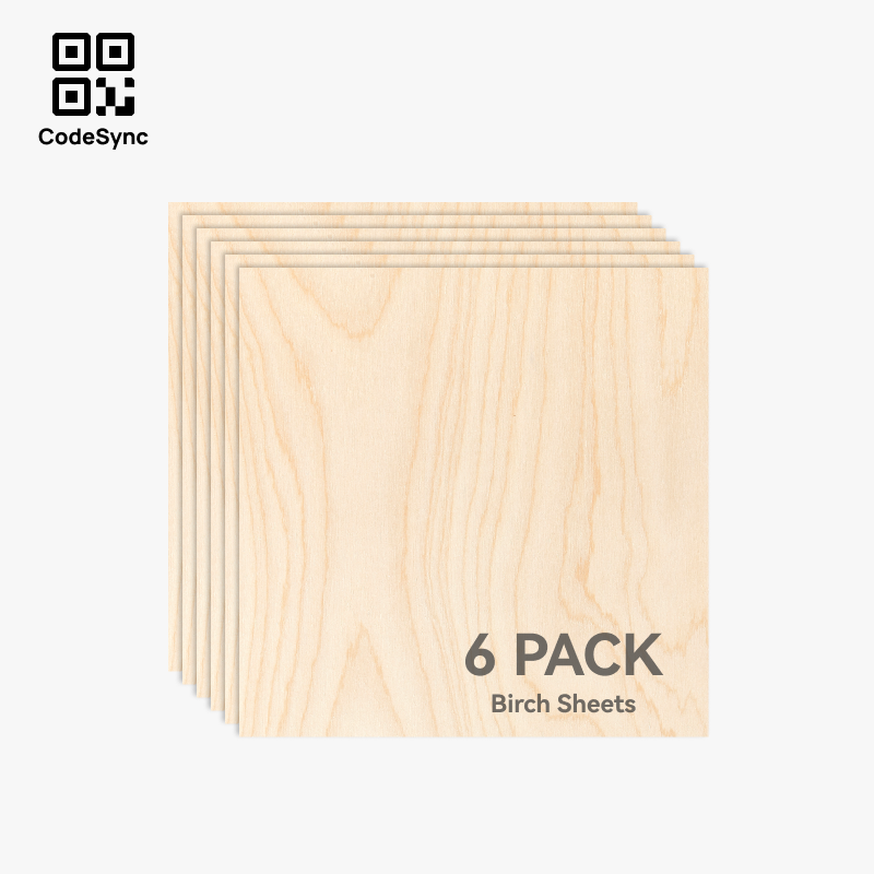 Bambu Lab - 300x300x3mm Björkplywood (6 st)