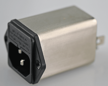 Filtered power inlet 10A 250V YB11B2- 10A-Q (IEC socket with fuse filter)