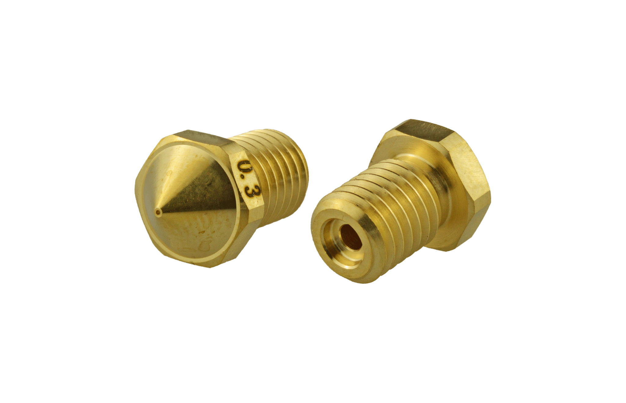 Flashforge - Mässingsmunstycke för högtemperatur-hotend - 0,3 mm - Guider II