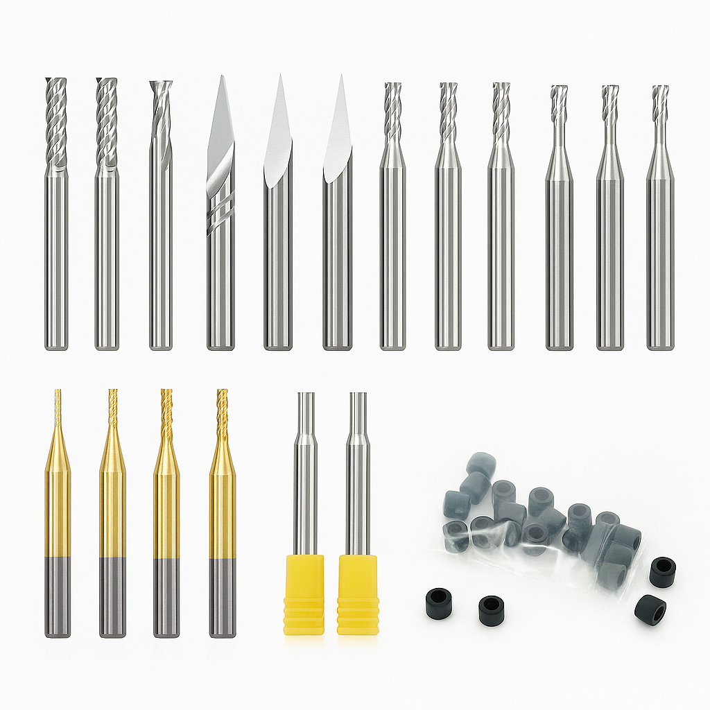 Makera - Commonly Used Milling Bit Bundle for CNC (26 Pcs)