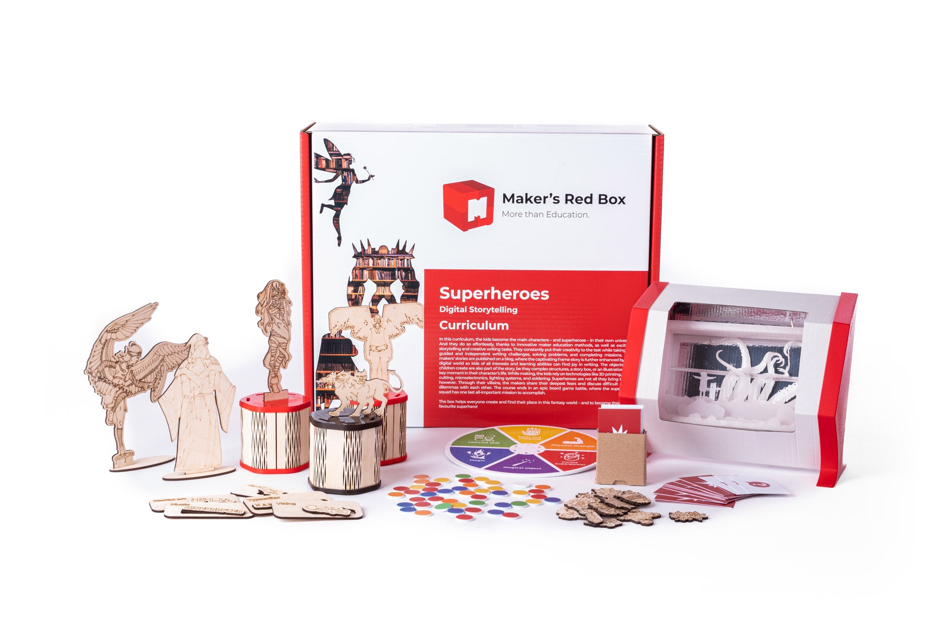 Maker's Red Box - Teacher's Box - Superheroes