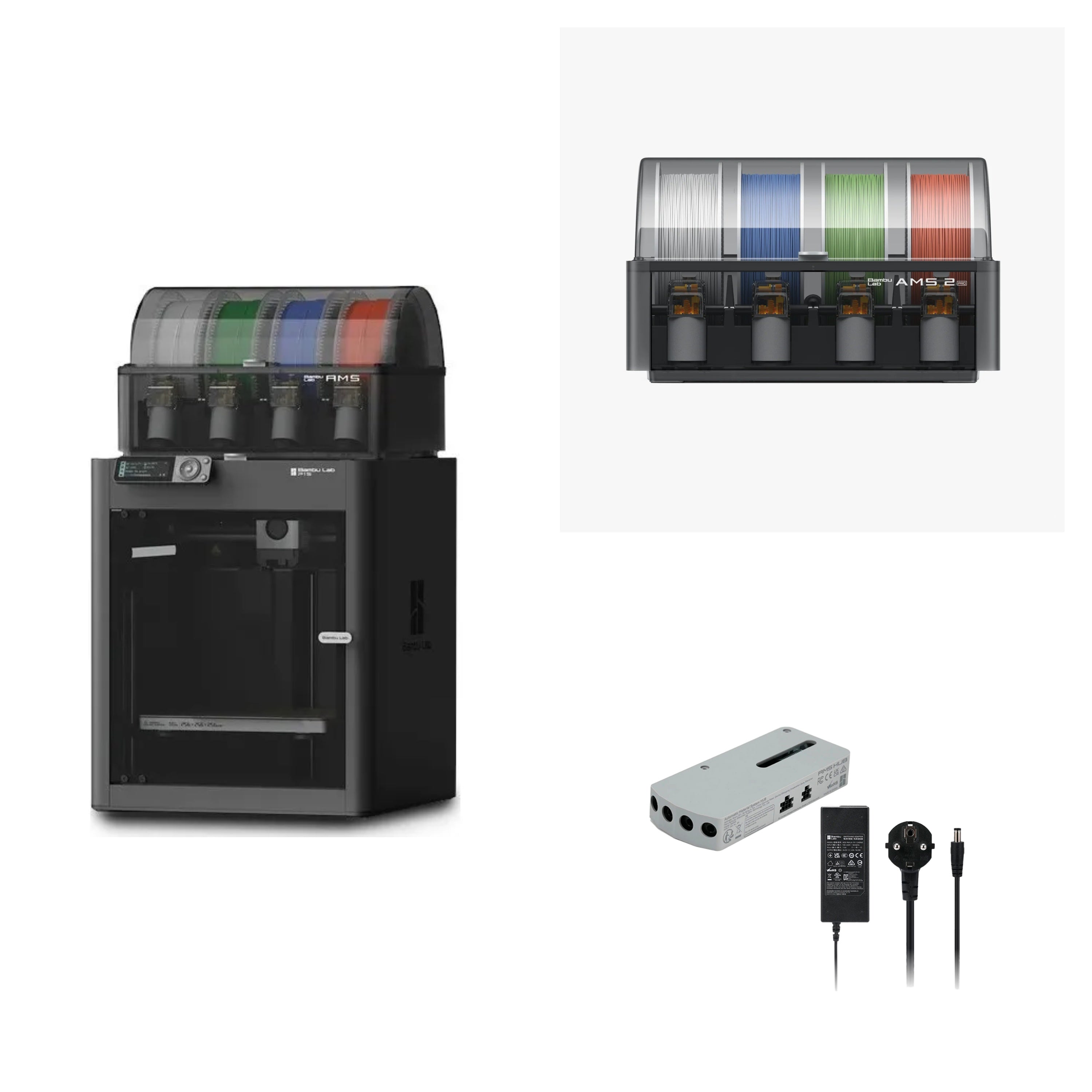 Bambu Lab - 3D-Printer Bundle - P1S Combo + AMS 2 Pro + Connection Kit